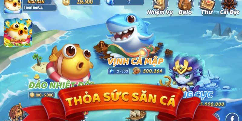 Chiêm ngưỡng hệ thống level kịch tính trong săn cá Tiểu Tiên Cá